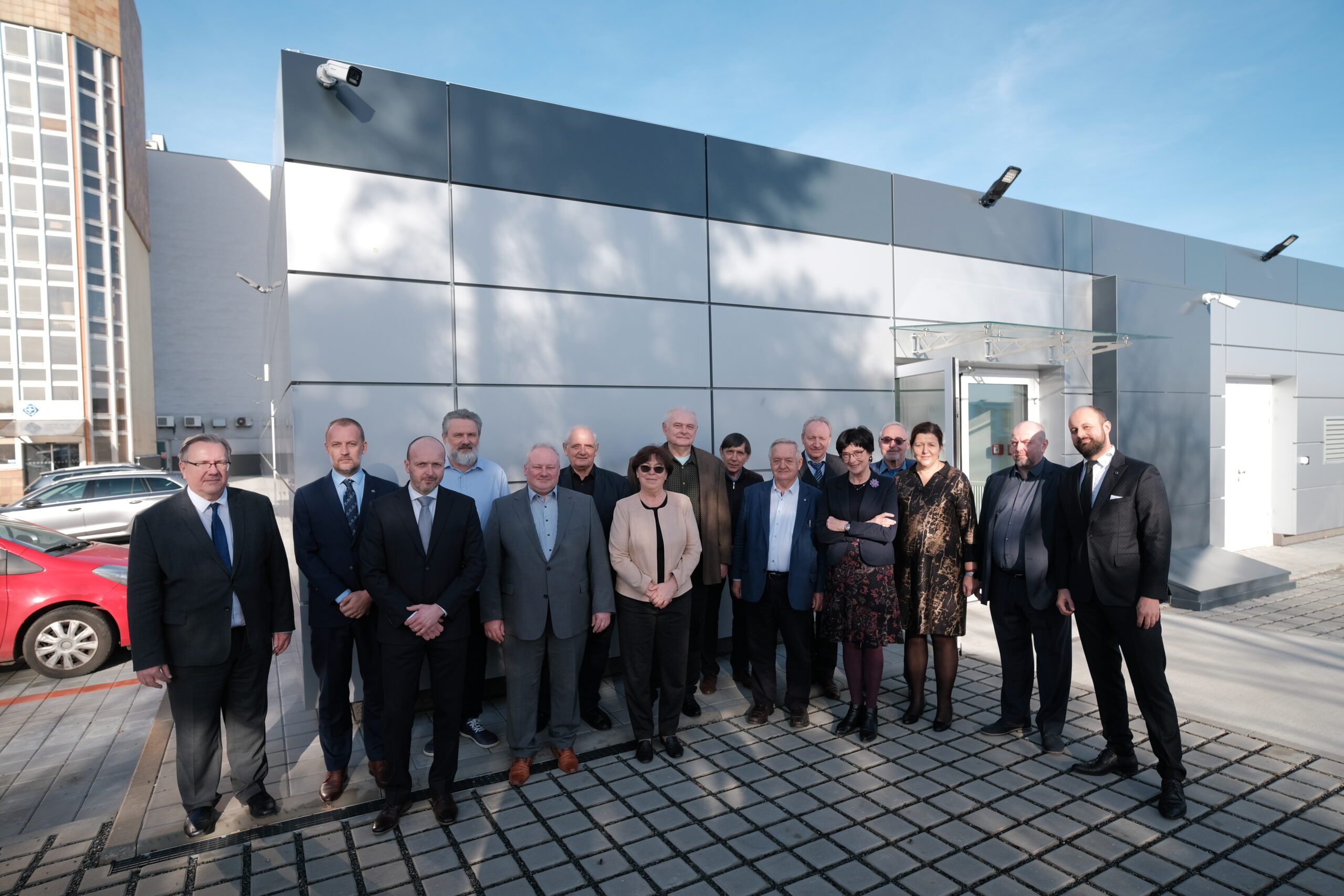 Group photo of the IEM CAS management and distinguished guests at the grand opening ceremony of a new Laboratory Animal Breeding Facility